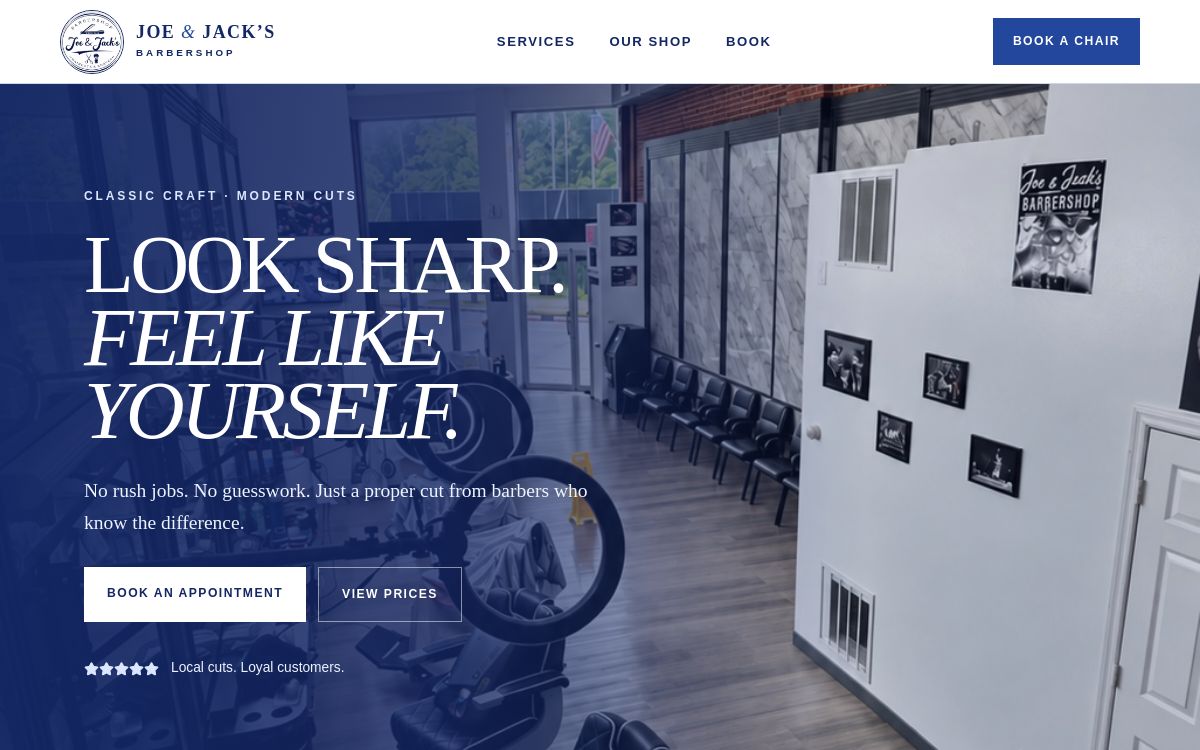 Joe & Jack's Barbershop preview